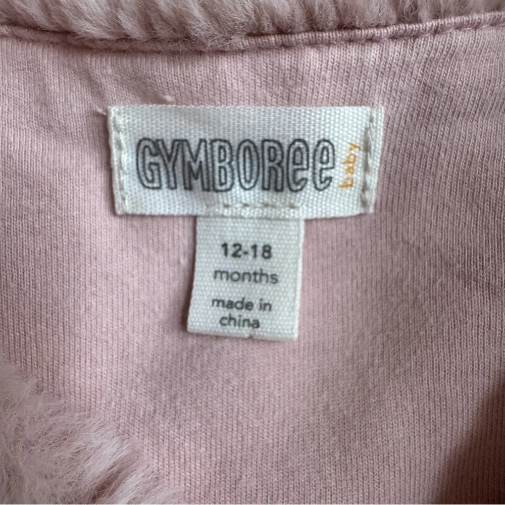 Gymboree Pink Faux Fur Vest Holiday Christmas Winter Baby Girl 12-18M